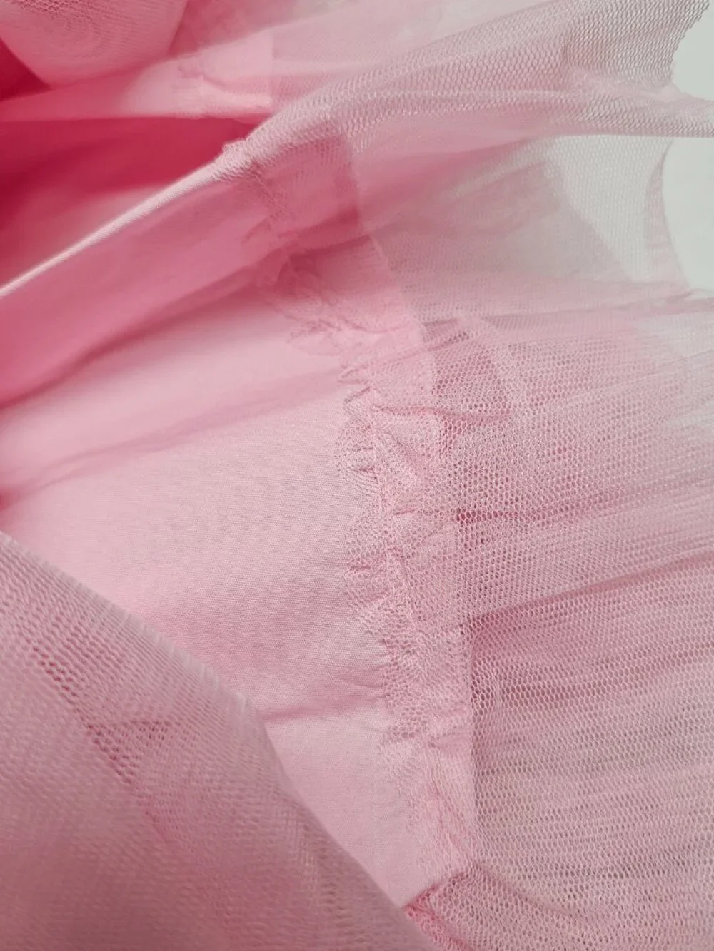 The Childrens Place Girls Pink Skirt Flare Tulle Under Sequins Flowers 3D Size 5